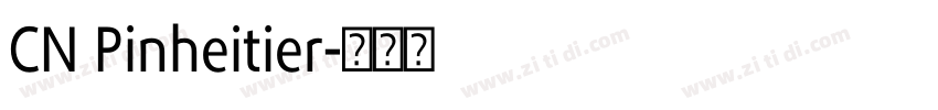 CN Pinheitier字体转换
